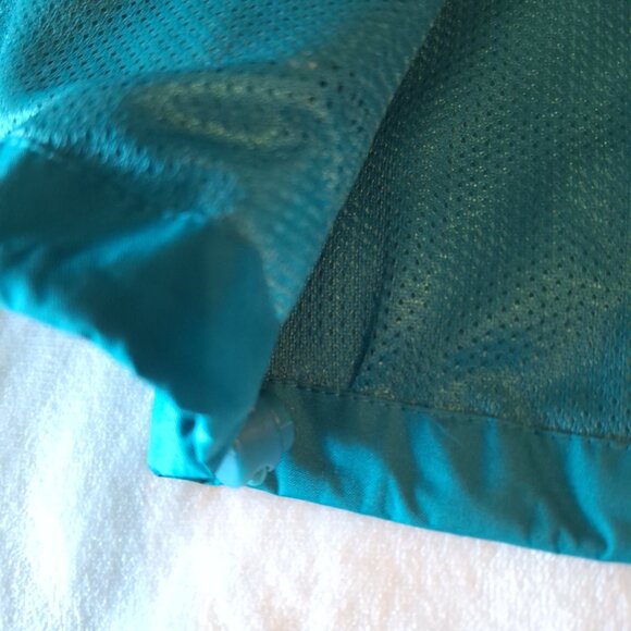 I5 Apparel Men's Size M Lightweight Windbreaker Rain Jacket Teal Black Full Zip - Picture 8 of 12